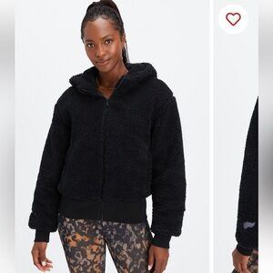 Fabletics Black Teddy Jacket